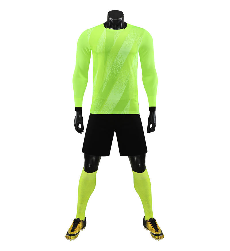 6001CX long sleeve training uniform - fluorescent green front