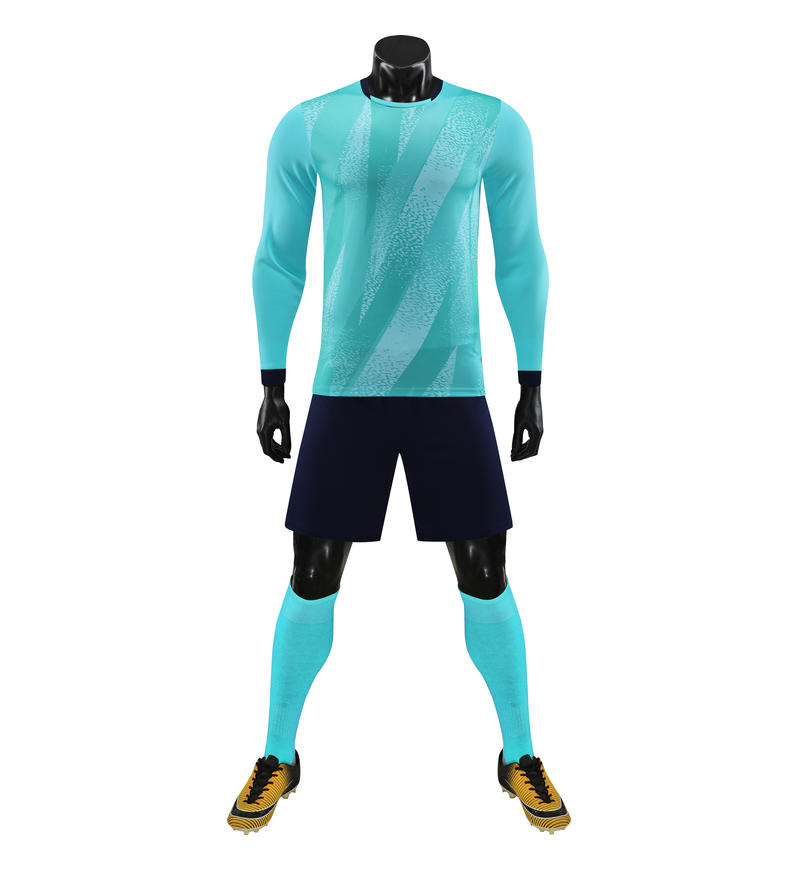6001CX long sleeve training uniform - light aqua front