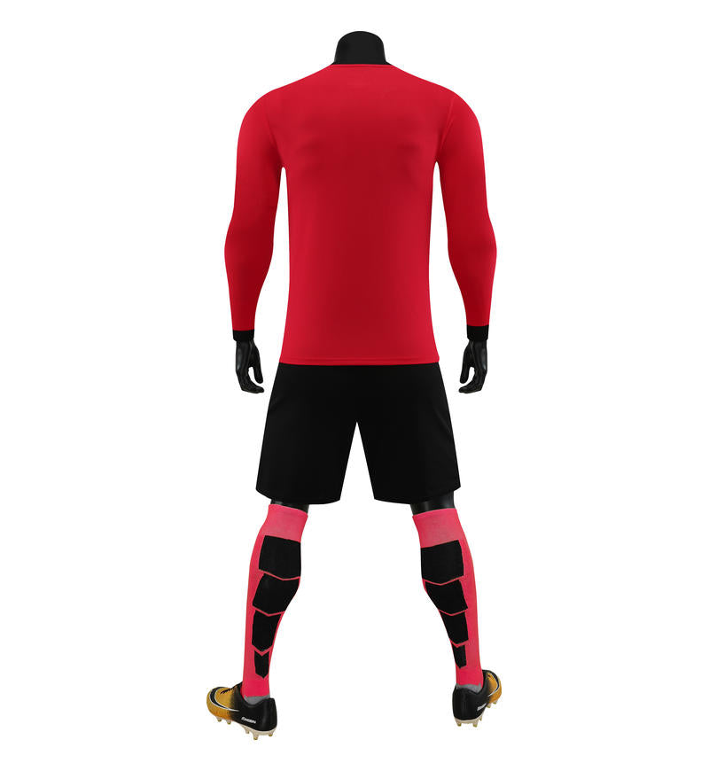 6001CX long sleeve training uniform - red back