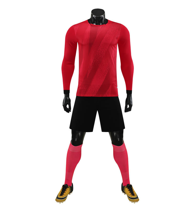 6001CX long sleeve training uniform - red front
