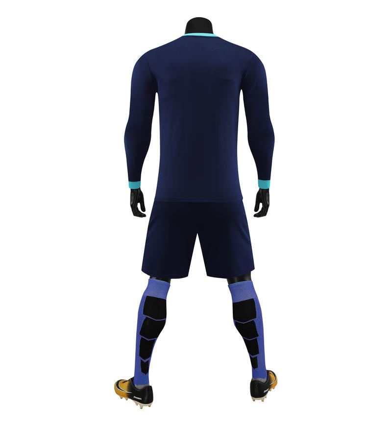6001CX long sleeve training uniform - royal blue back