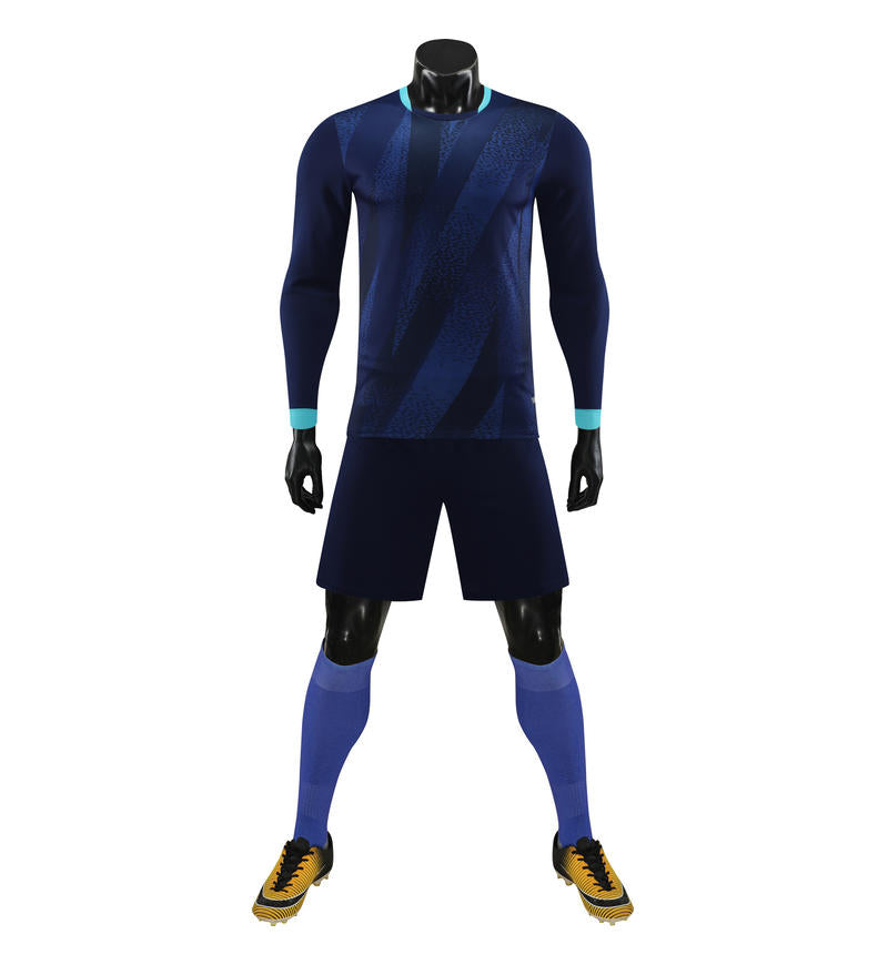 6001CX long sleeve training uniform - royal blue front