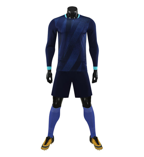 6001CX long sleeve training uniform - royal blue front