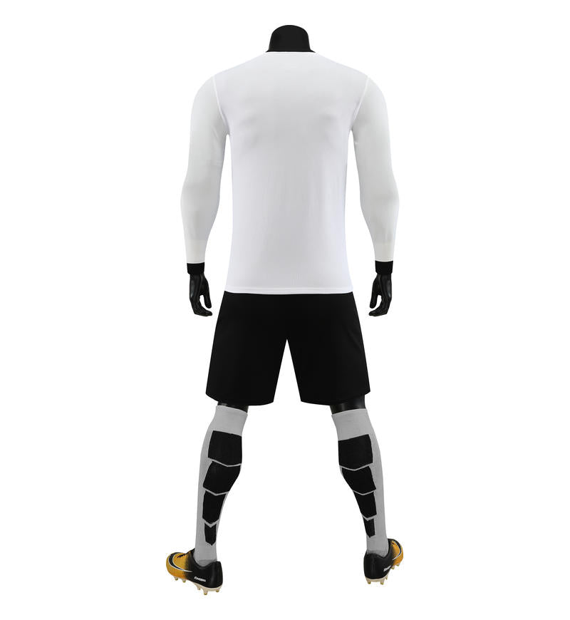 6001CX long sleeve training uniform - white and blue back