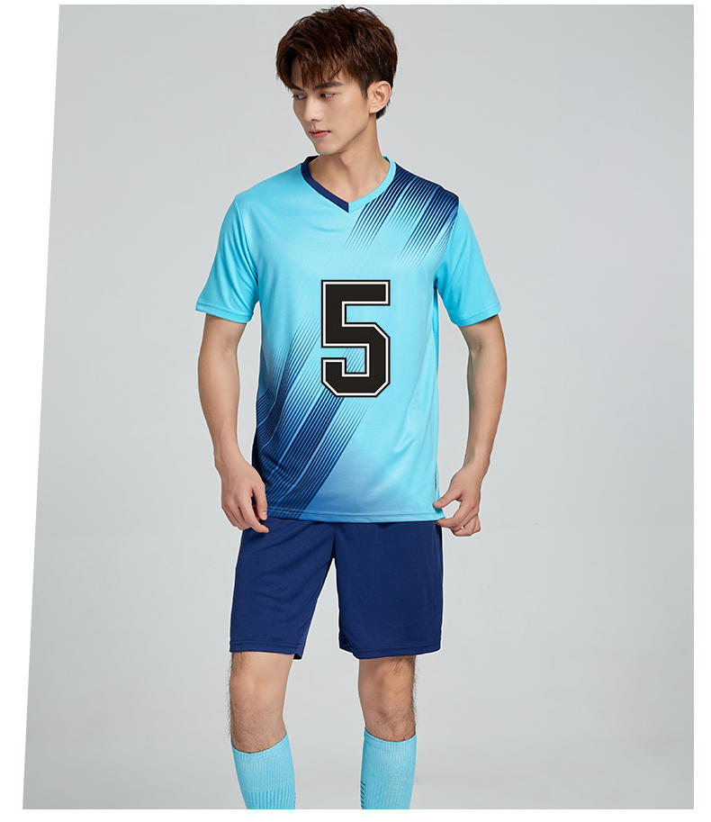 D8833 soccer training uniform set model display 7