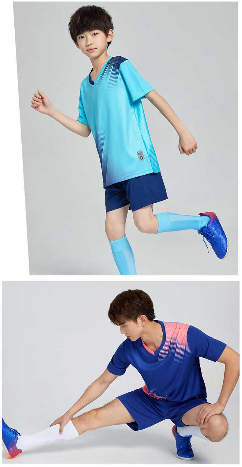 D8833 soccer training uniform set model display 8