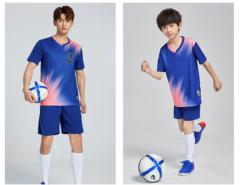 D8833 soccer training uniform set model display 9