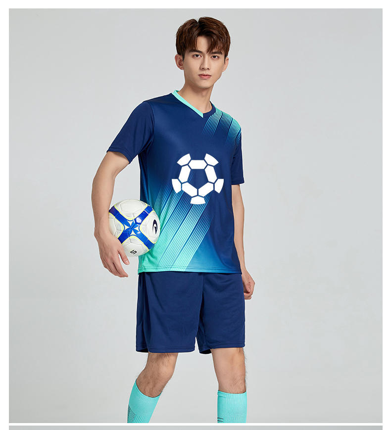 D8833 soccer training uniform set model display 10