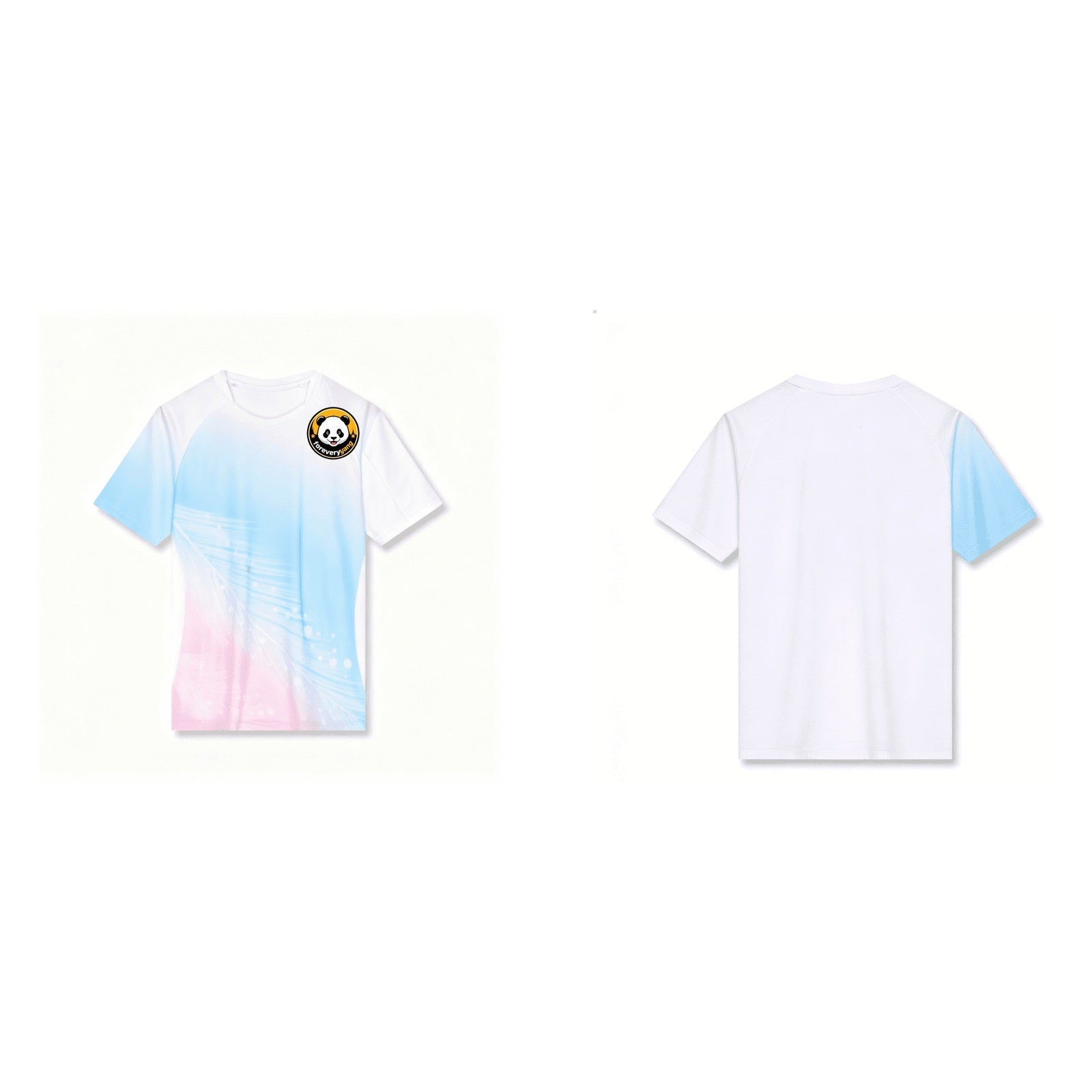 FOREVERYANG ADM310-01 short sleeve shirt front and back