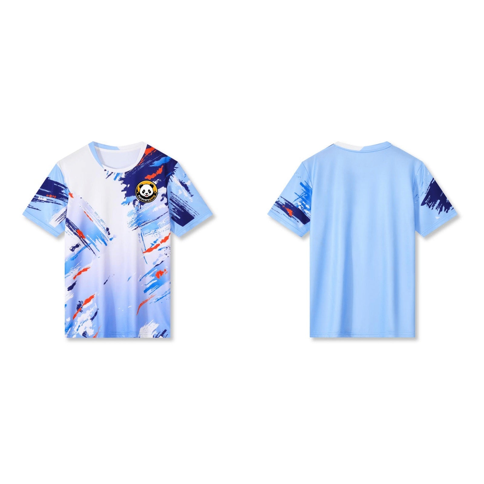 FOREVERYANG ADM311-02 short sleeve shirt front and back