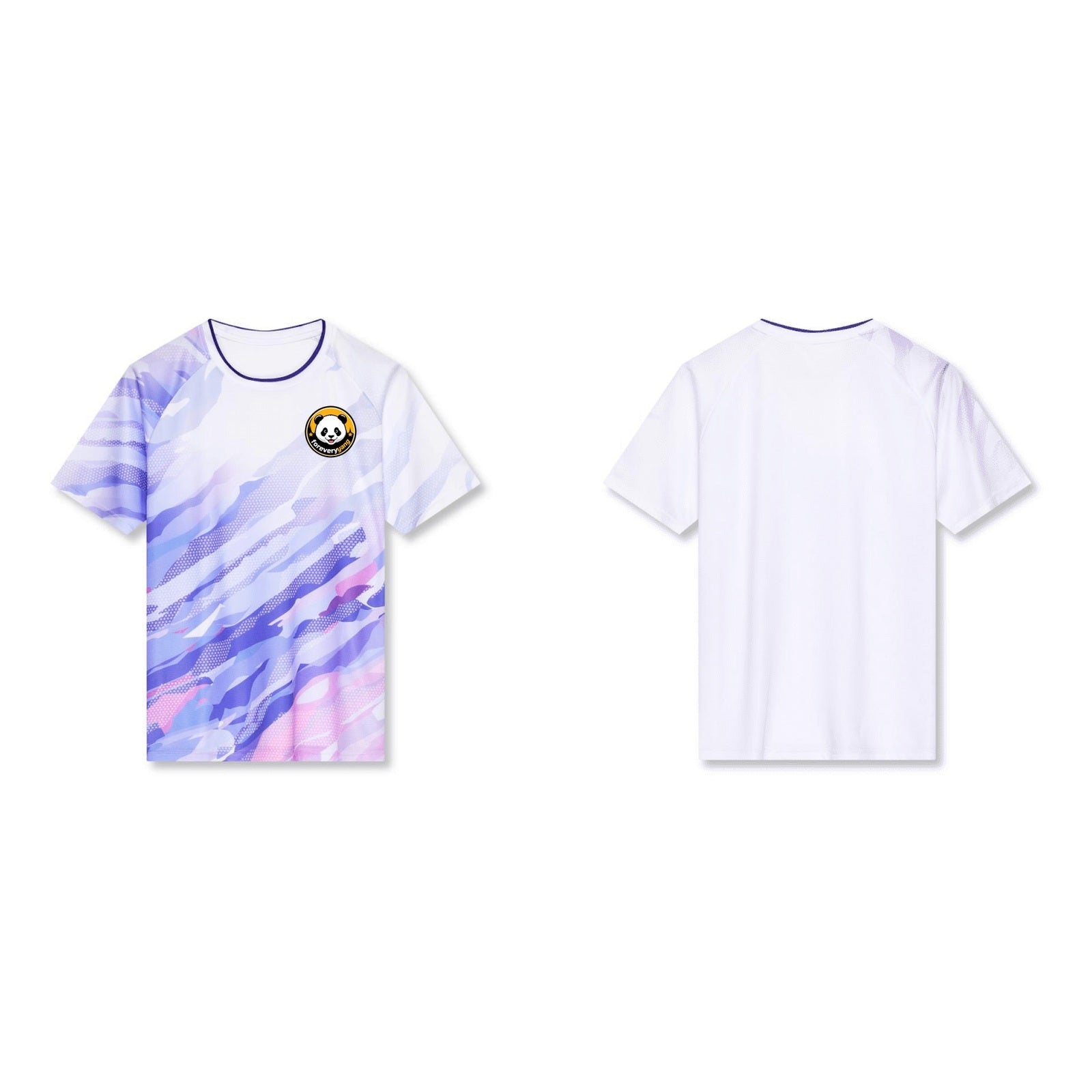 FOREVERYANG ADM312-02 short sleeve shirt front and back