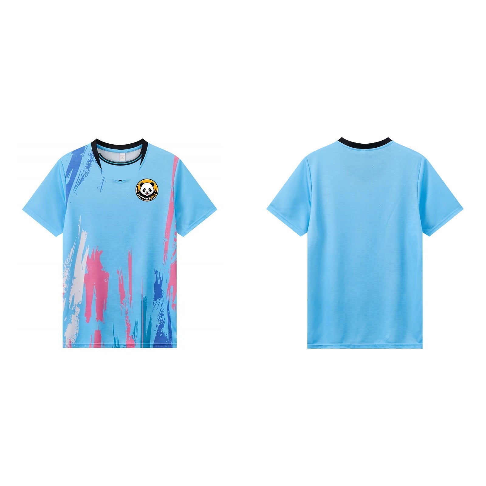 FOREVERYANG C2039-03 short sleeve shirt front and back