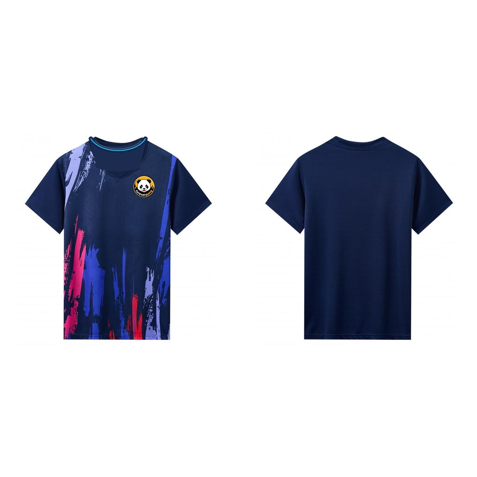 FOREVERYANG C2039-04 short sleeve shirt front and back