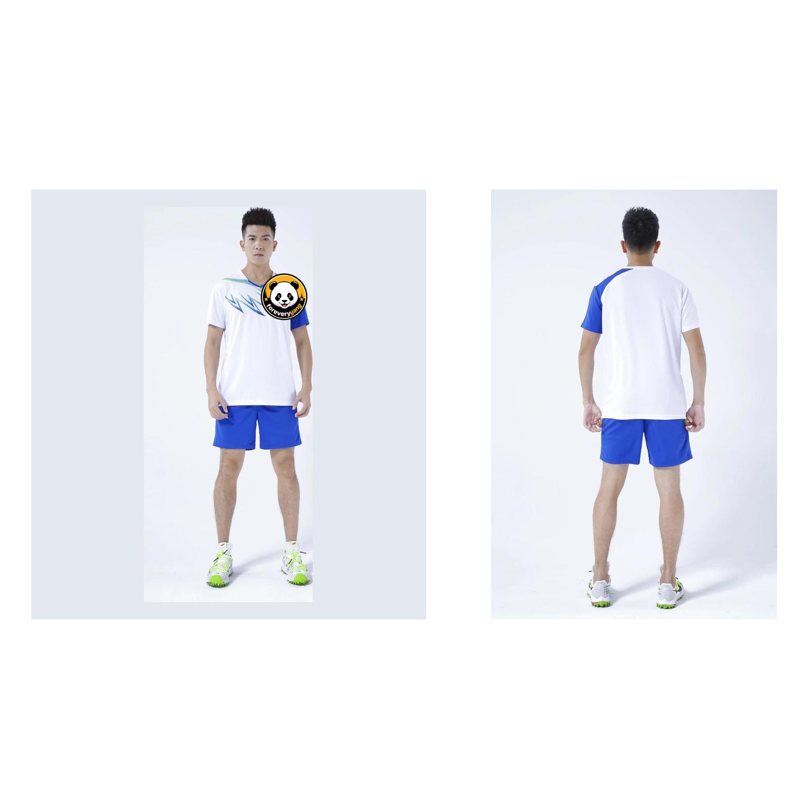 FOREVERYANG P818-P819-P820-01 short sleeve shirt front and back