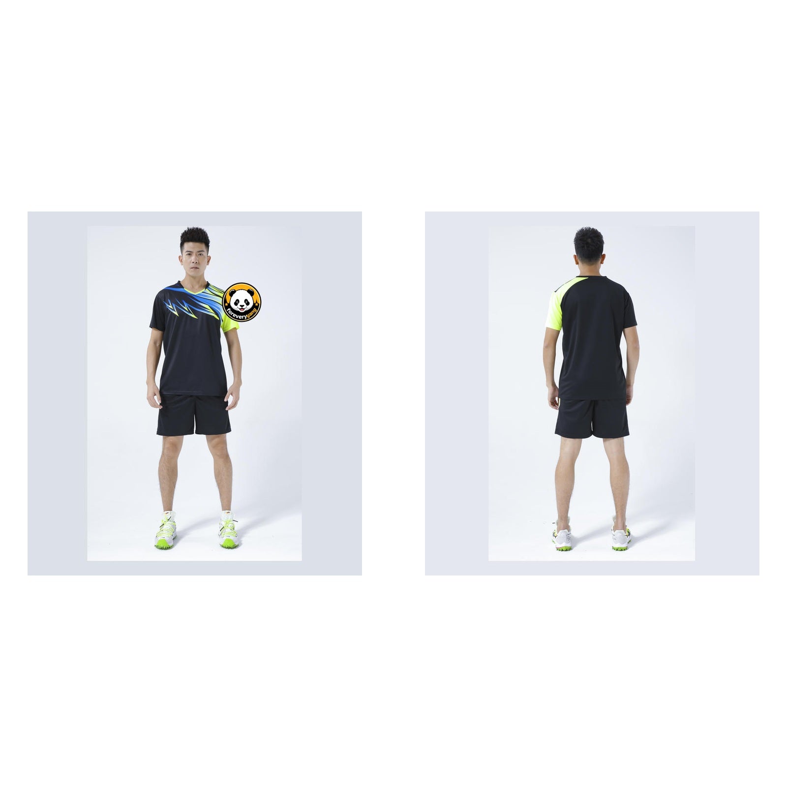 FOREVERYANG P818-P819-P820-02 short sleeve shirt front and back