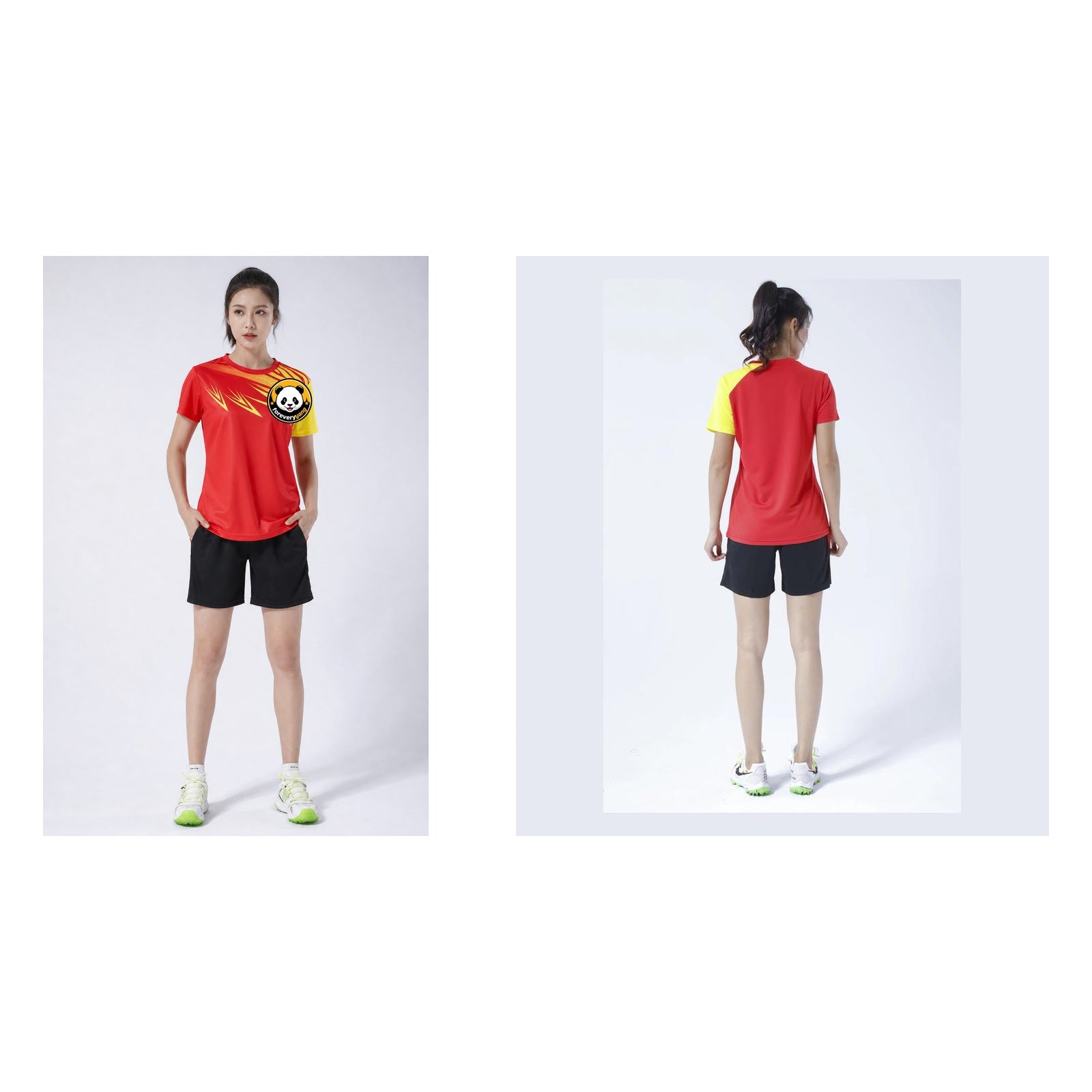 FOREVERYANG P818-P819-P820-03 short sleeve shirt front and back