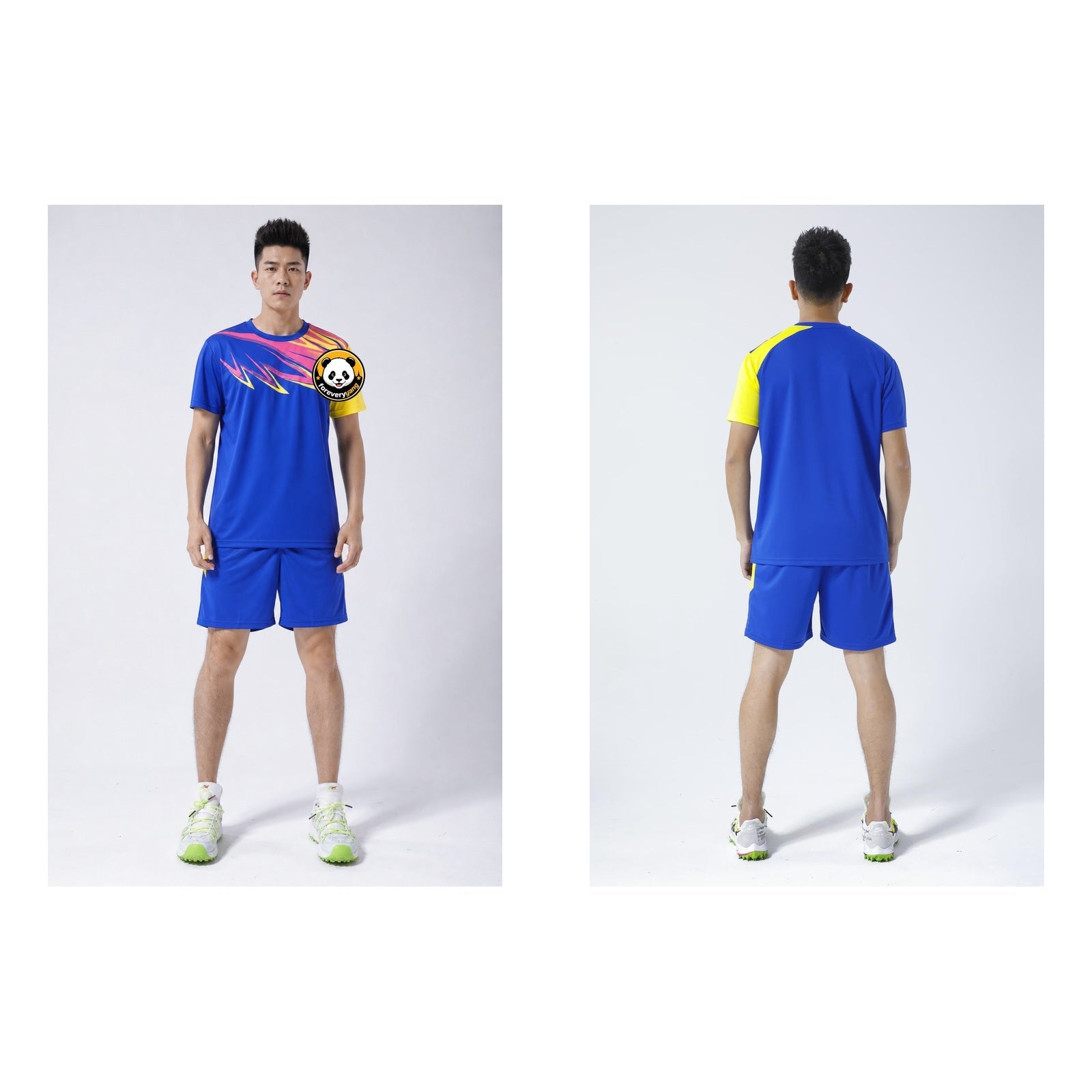 FOREVERYANG P818-P819-P820-04 short sleeve shirt front and back