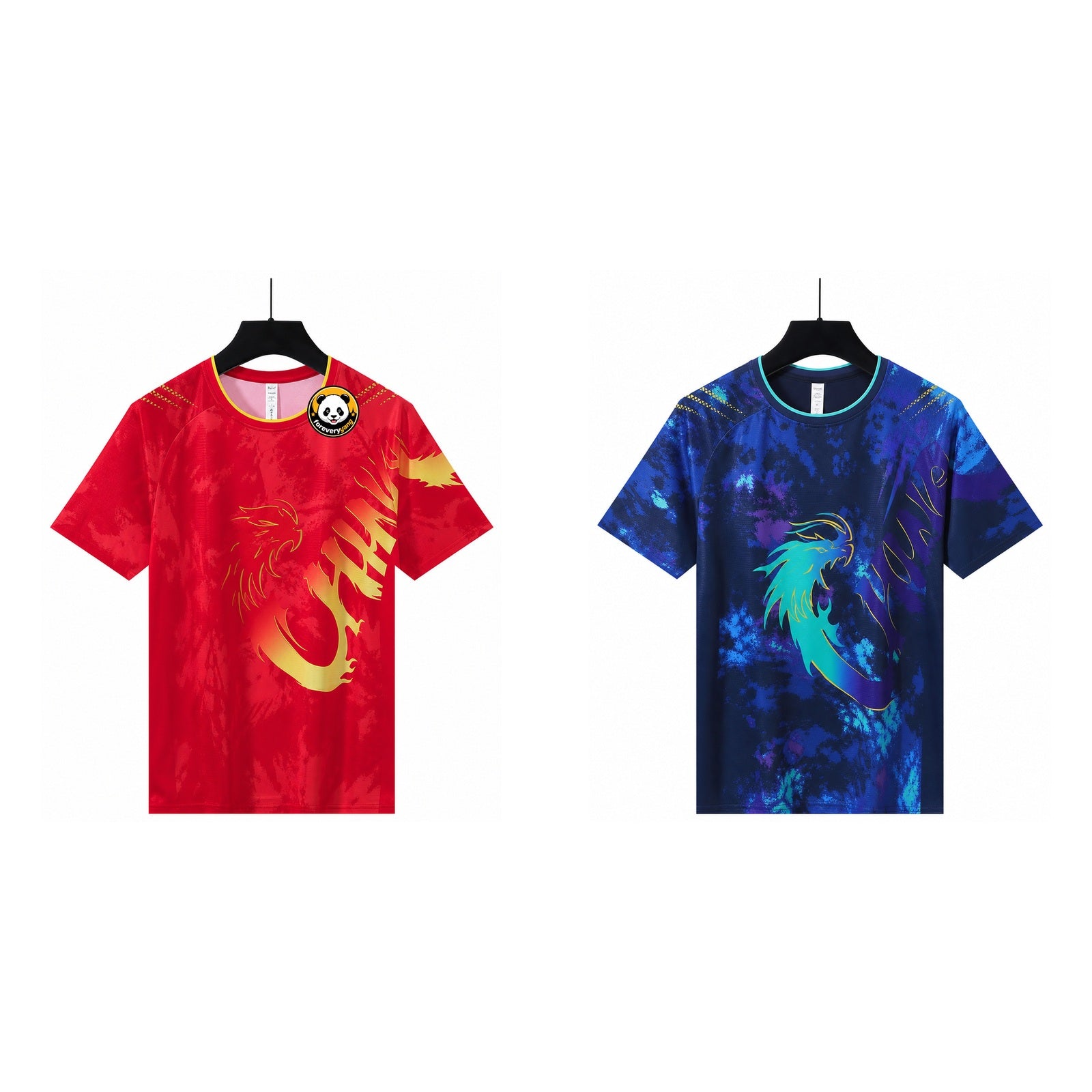 FOREVERYANG Y2027-01 short sleeve shirt front and back