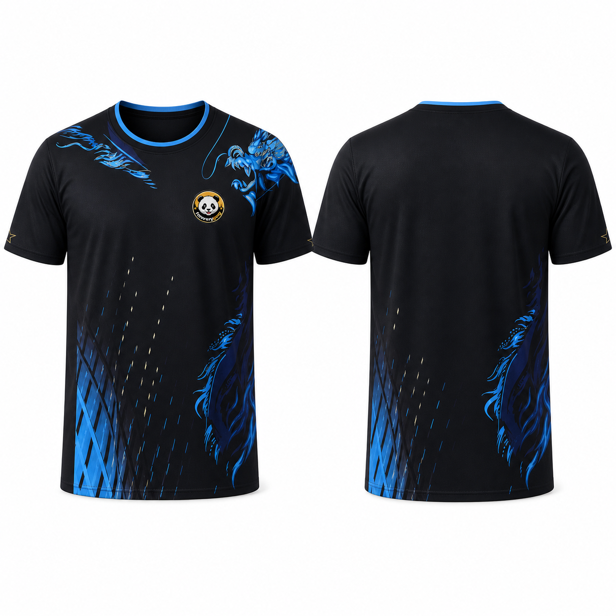FOREVERYANG Y2029-01 short sleeve shirt front and back