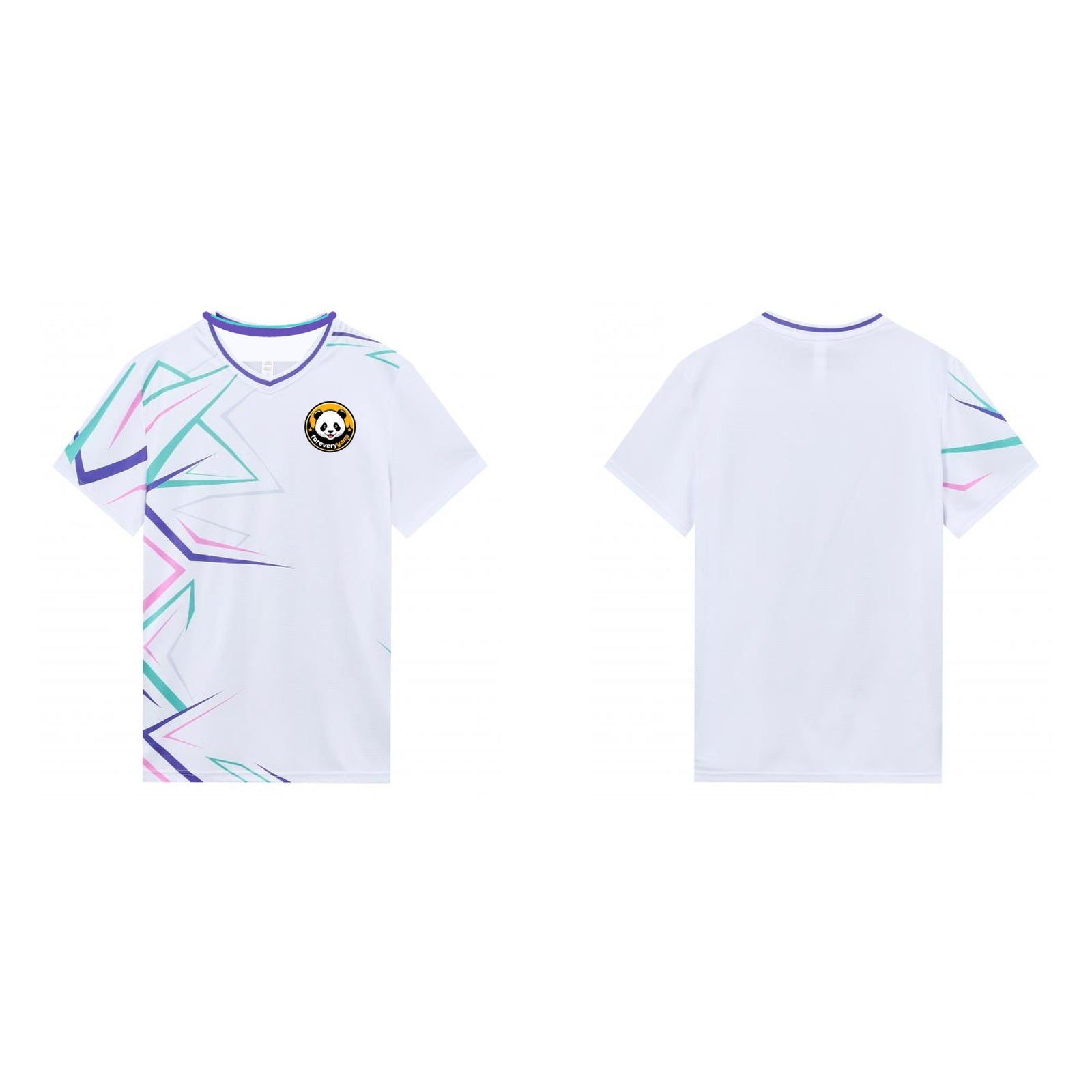 FOREVERYANG Y2031-01 short sleeve shirt front and back