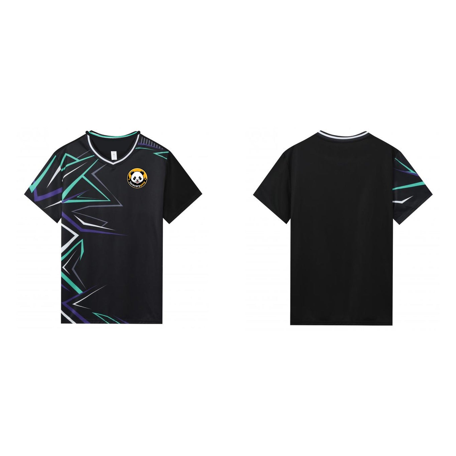 FOREVERYANG Y2031-02 short sleeve shirt front and back