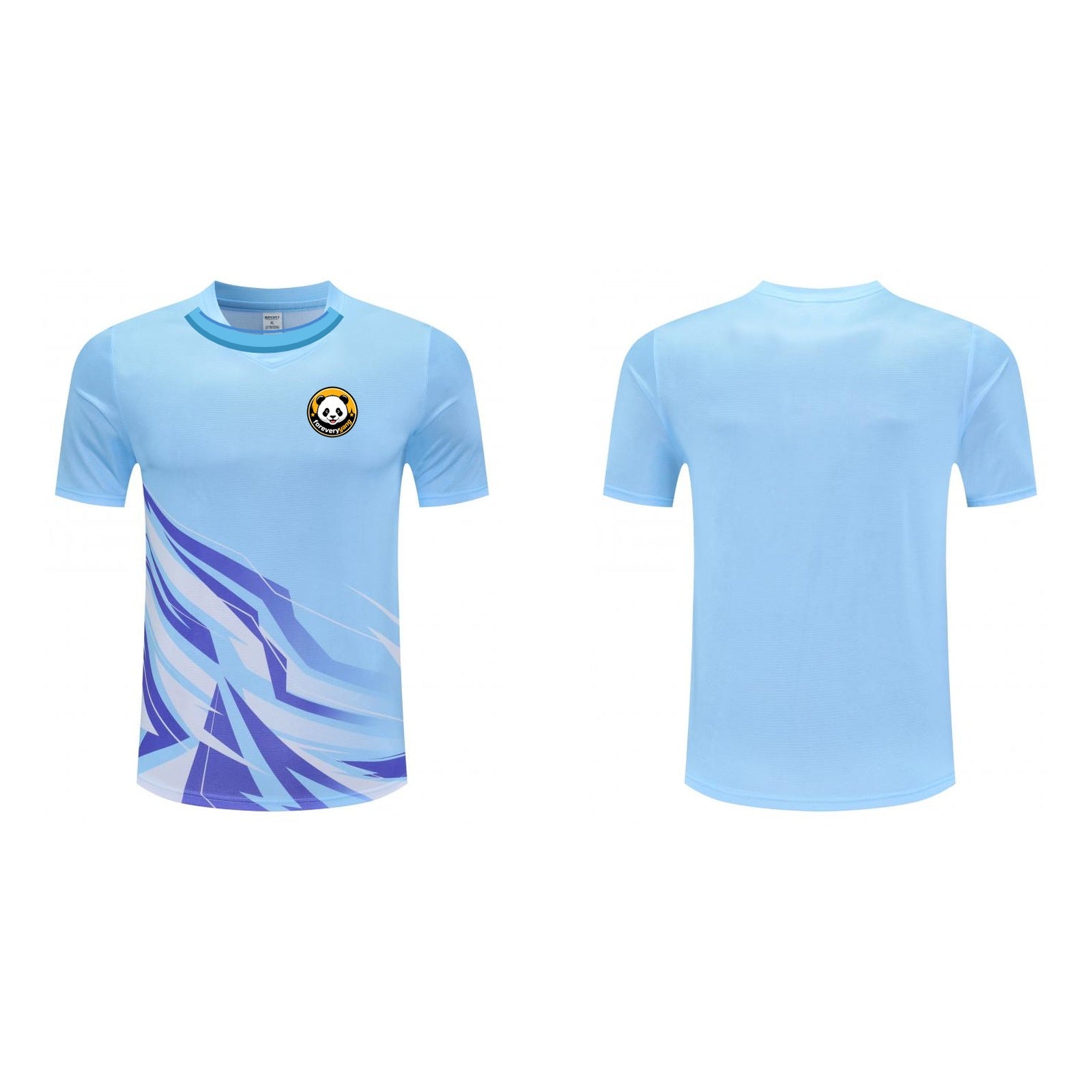 FOREVERYANG Y2032-03 short sleeve shirt front and back