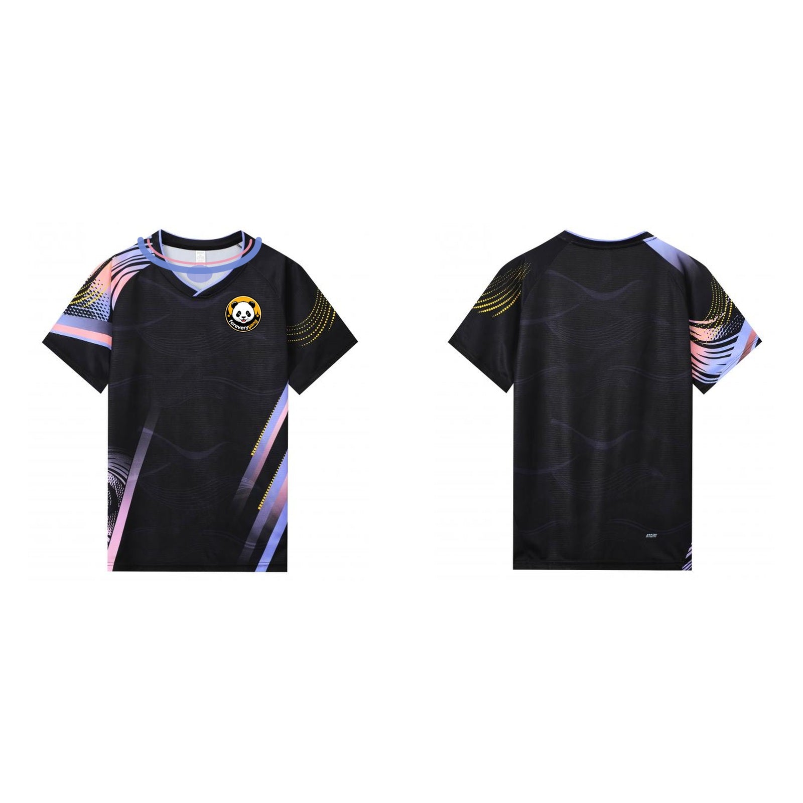 FOREVERYANG Y2035-01 short sleeve shirt front and back