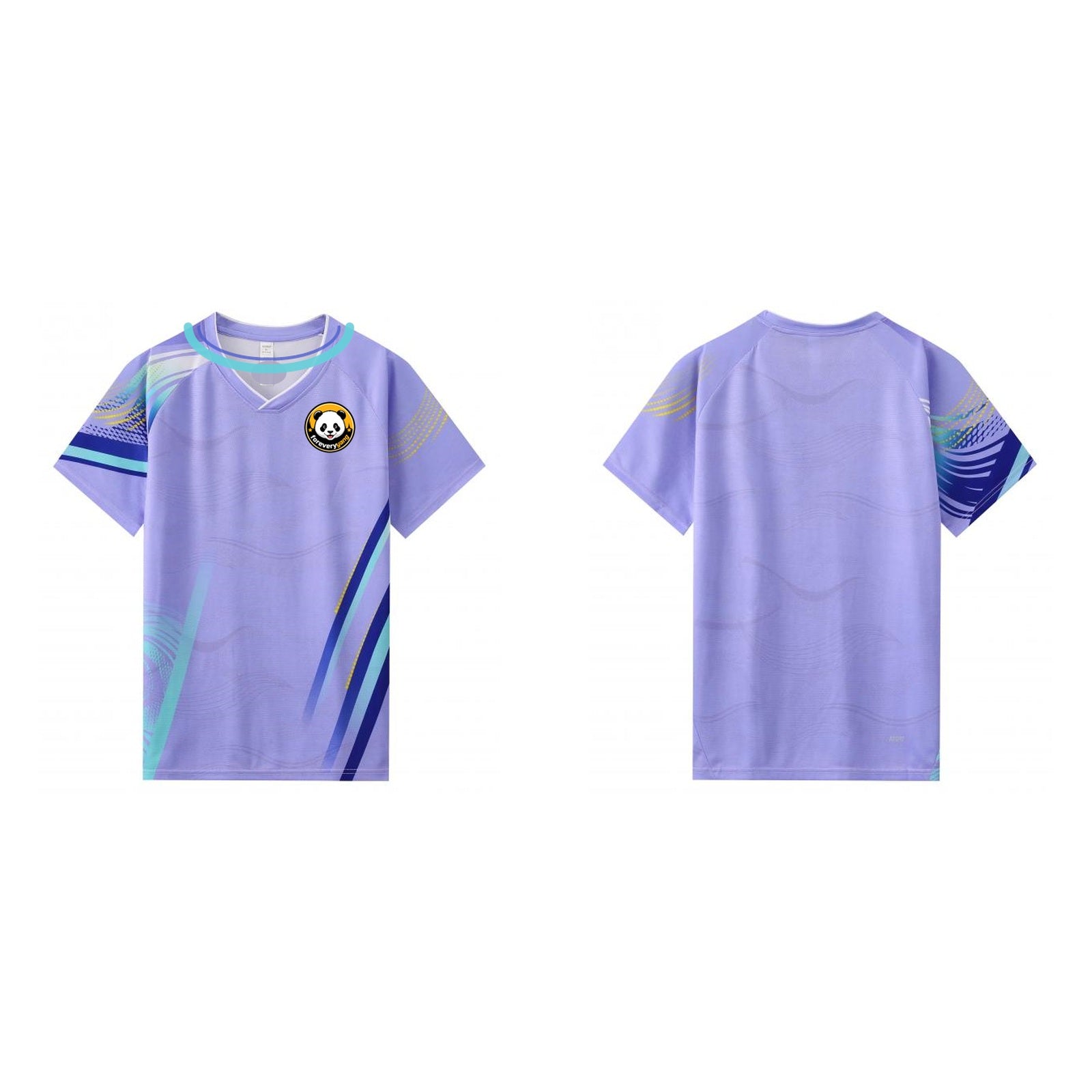FOREVERYANG Y2035-02 short sleeve shirt front and back