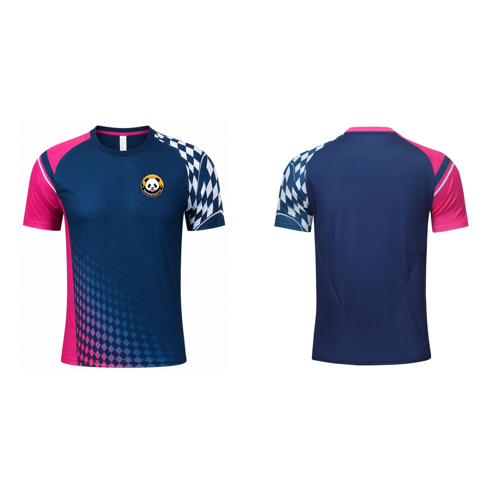 FOREVERYANG Y208-03 short sleeve shirt front and back