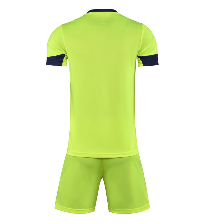 M3210 Fluorescent Yellow back soccer uniform set