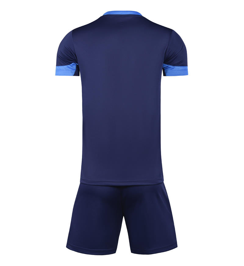 M3210 Navy Blue back soccer uniform set