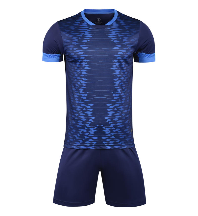 M3210 Navy Blue front soccer uniform set