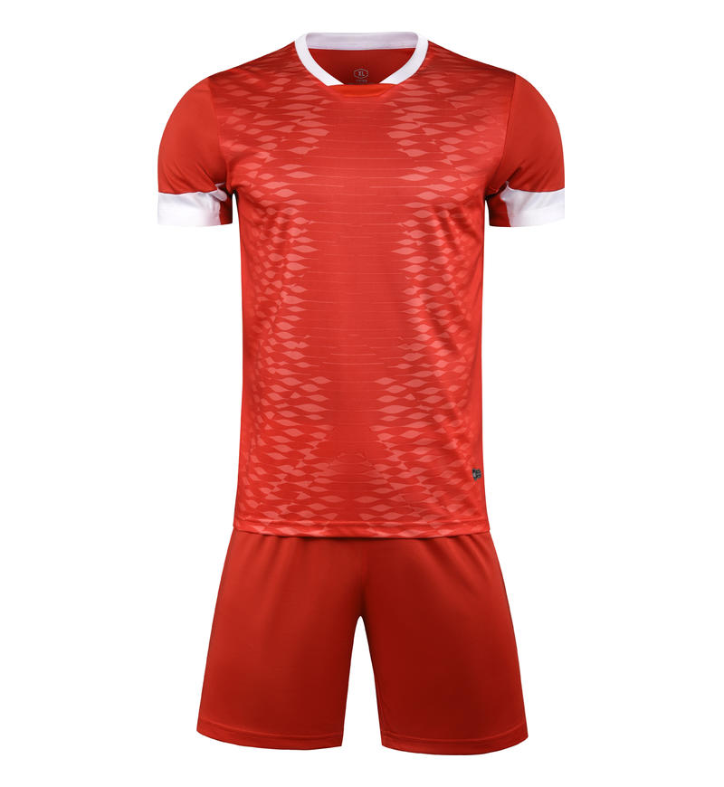 M3210 Red front soccer uniform set