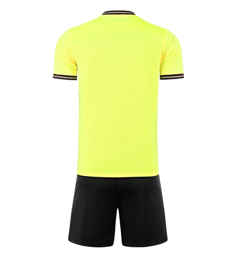 M3222 bright yellow back soccer training suit
