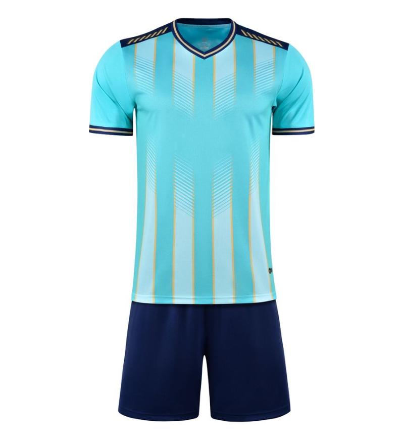 M3222 light aqua blue front soccer training suit