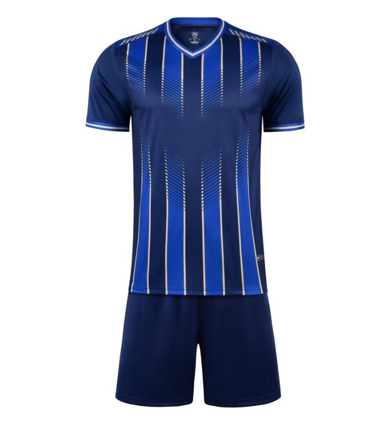 M3222 royal blue front soccer training suit