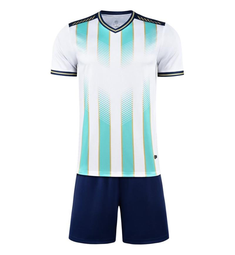 M3222 white front soccer training suit