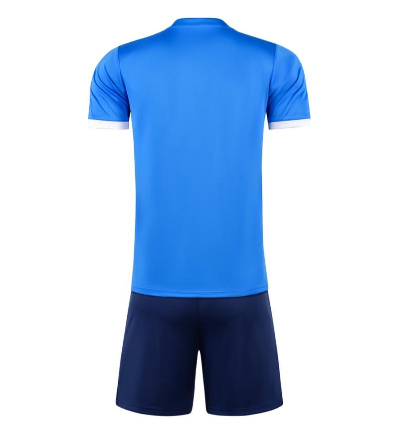 M3223 bright blue back soccer training suit