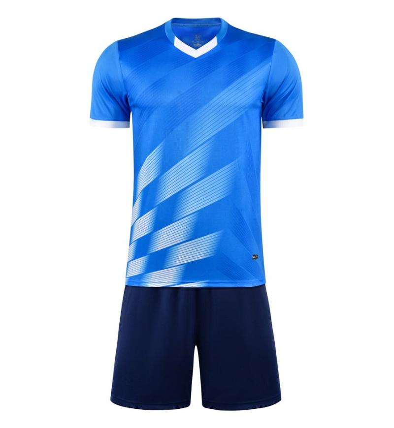 M3223 bright blue front soccer training suit