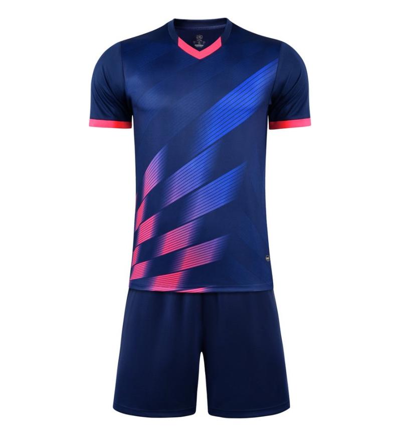 M3223 royal blue front soccer training suit