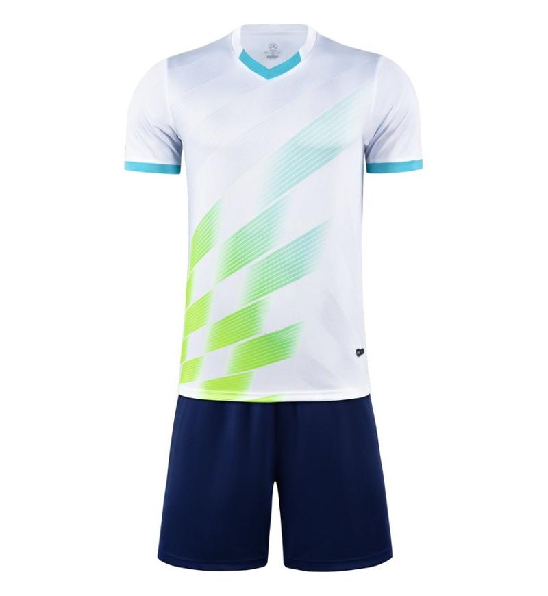 M3223 white front soccer training suit