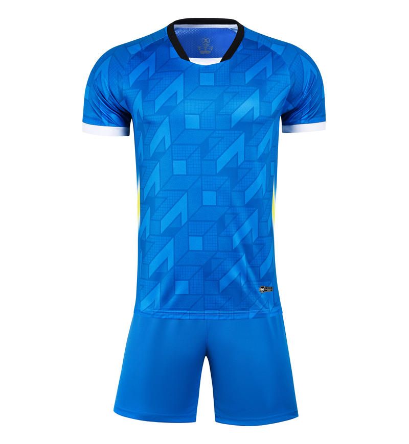 M3225 bright blue front soccer training suit