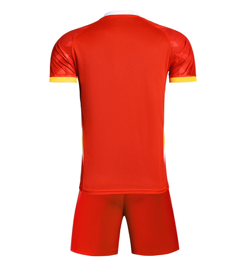 M3225 red back soccer training suit
