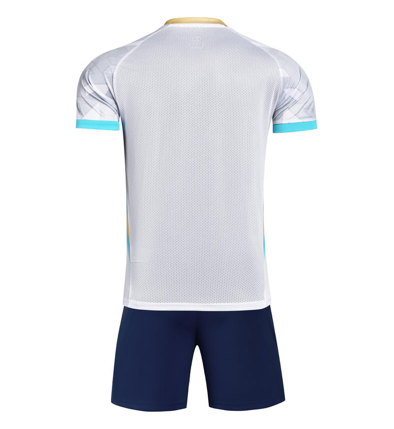 M3225 white back soccer training suit