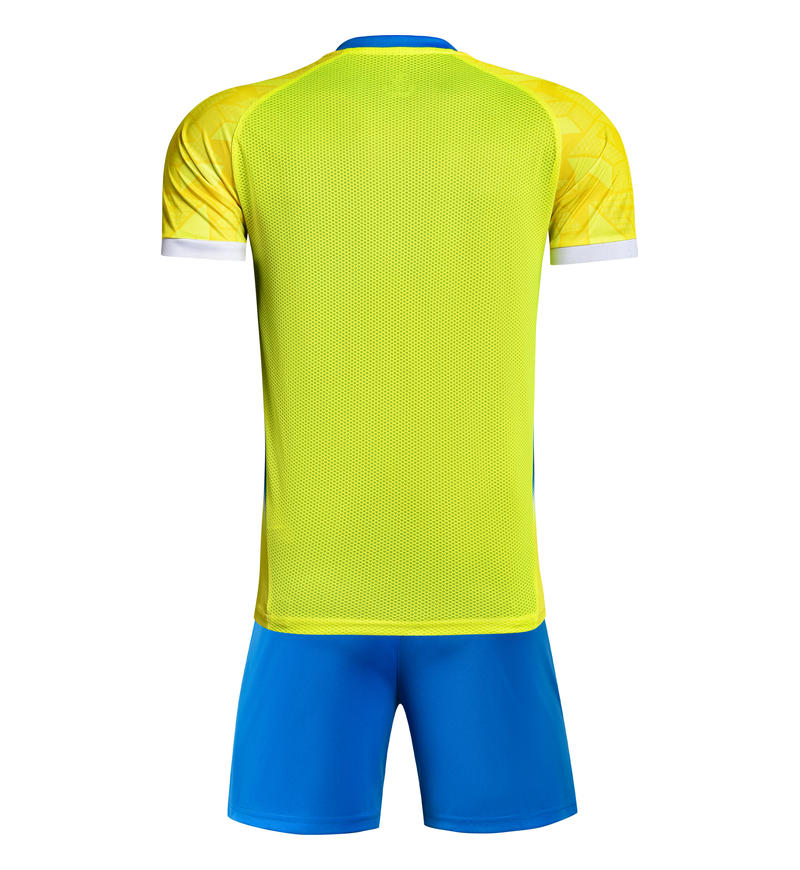 M3225 yellow back soccer training suit