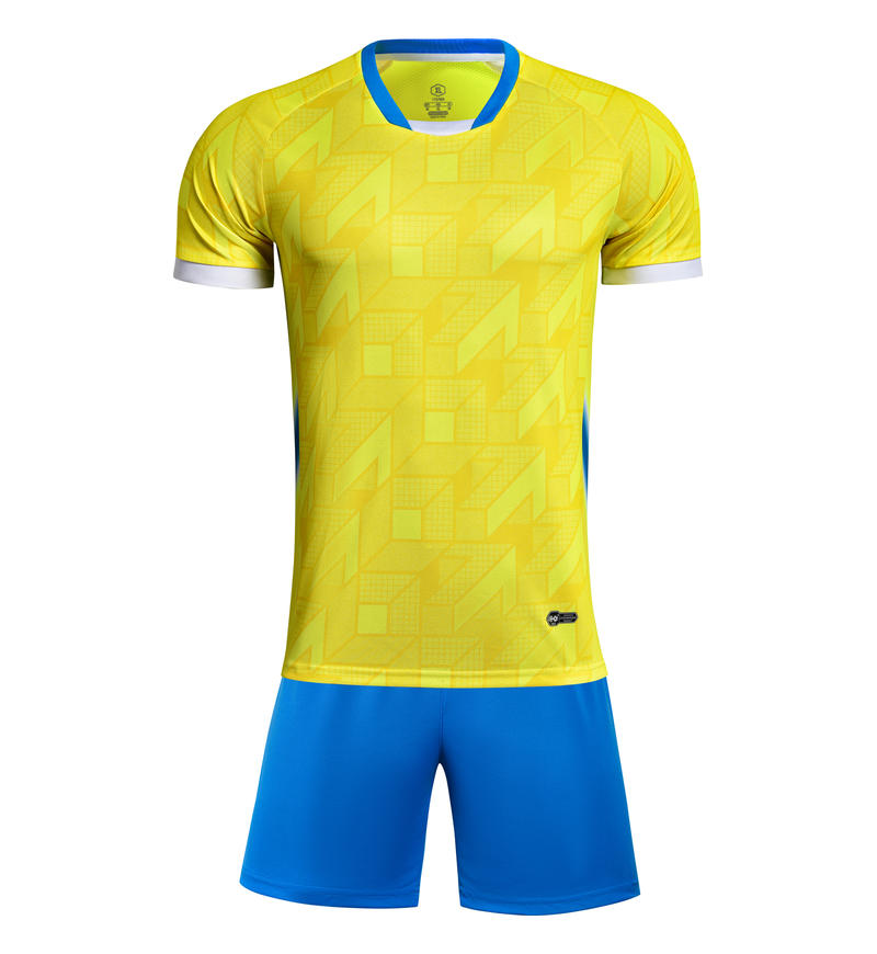 M3225 yellow front soccer training suit