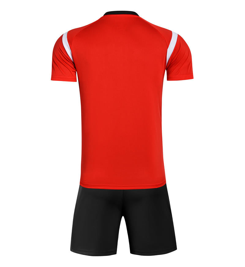 M3226 bright red back soccer training suit