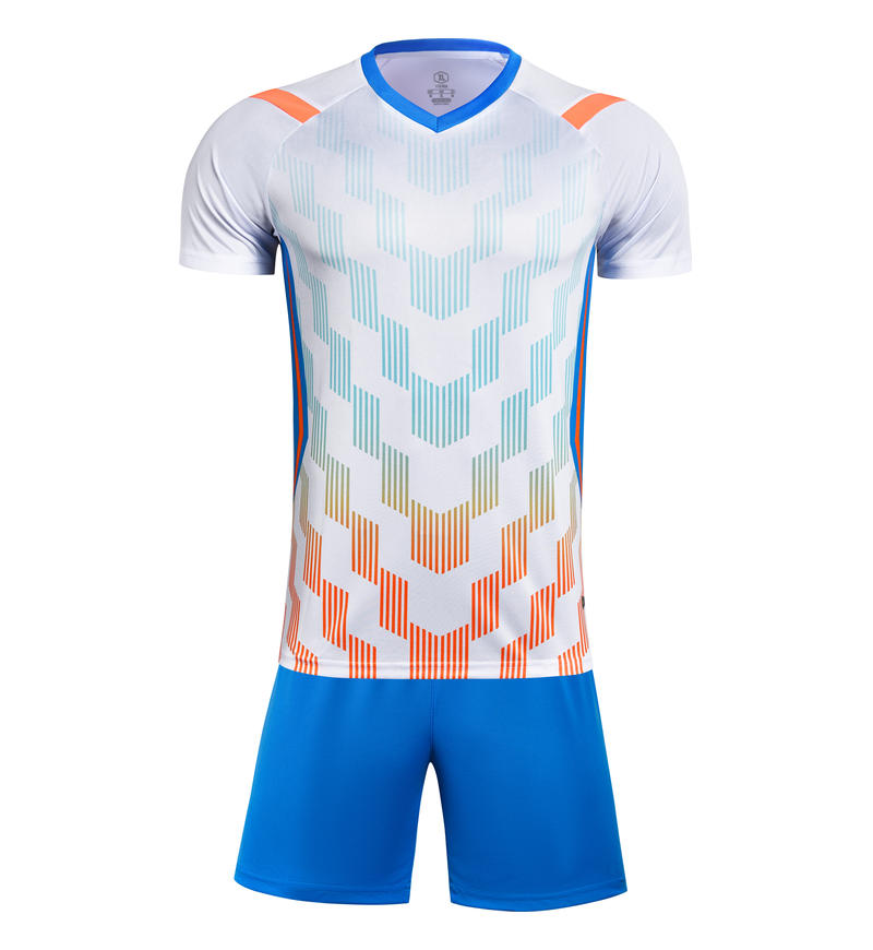 M3226 white front soccer training suit