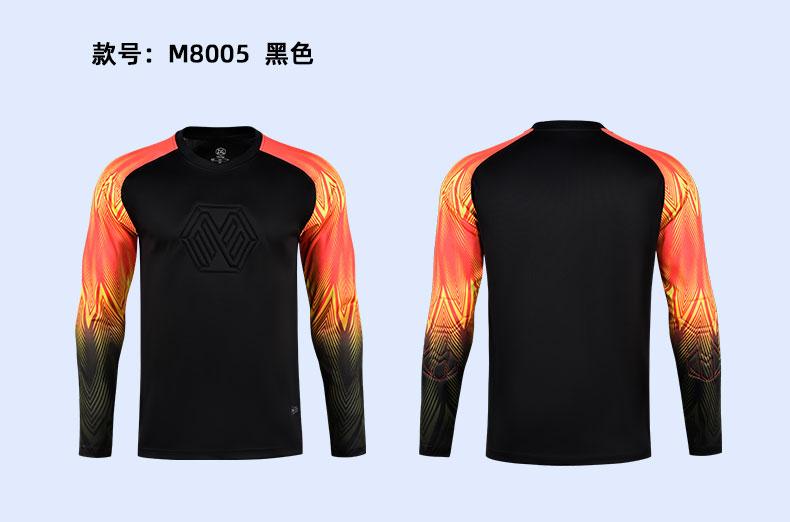 M8005 goalkeeper jersey black display
