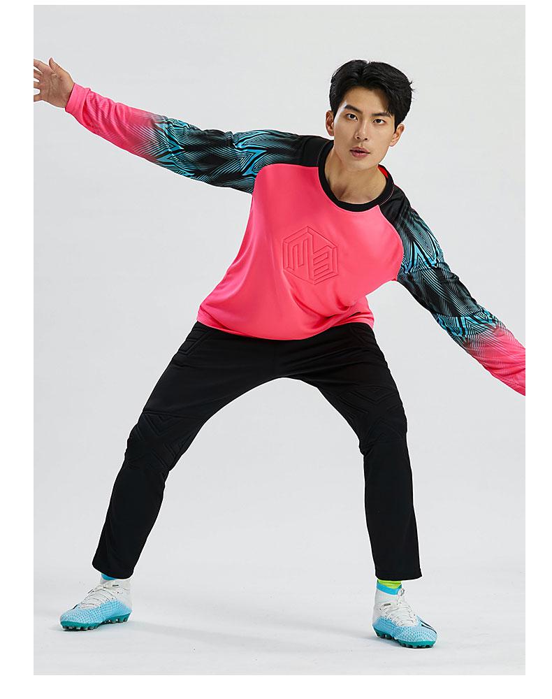 M8005 goalkeeper jersey rose red action photo